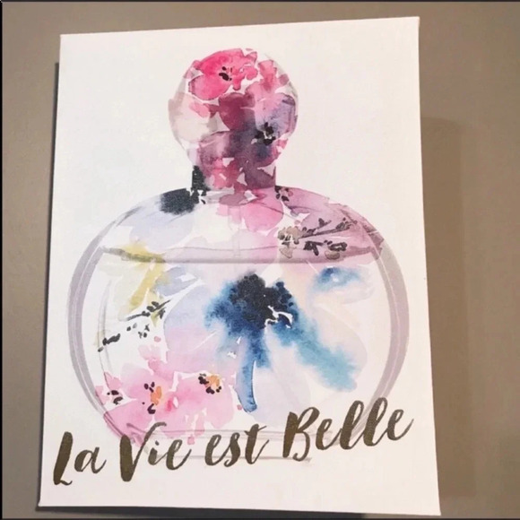 Other - Wall Art 11 x 14 inches La Vie es Belle Painting